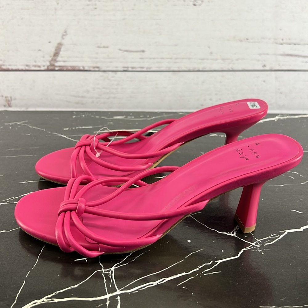 Women’s Lady Mule Heels A New Day Magenta 7.5 - Picture 2 of 5